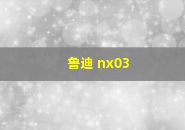 鲁迪 nx03